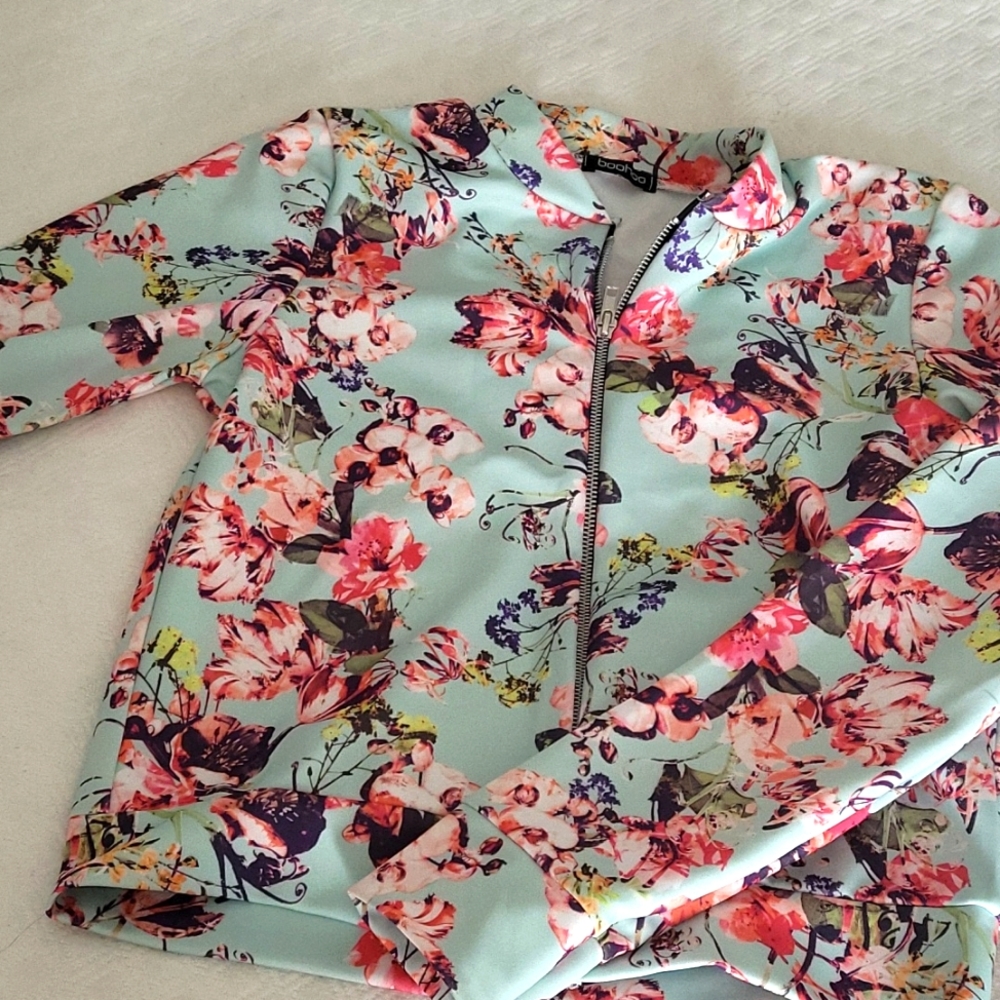 Floral Bomber Jacket